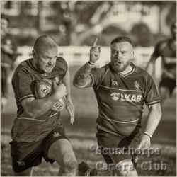 Heading for the line