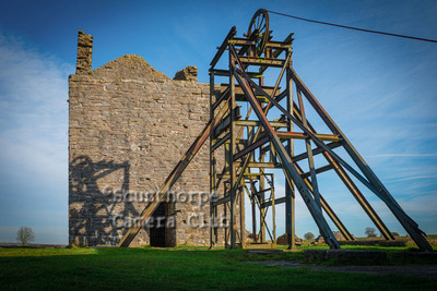 Sunset over the tin mine