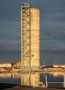 Silo, evening light