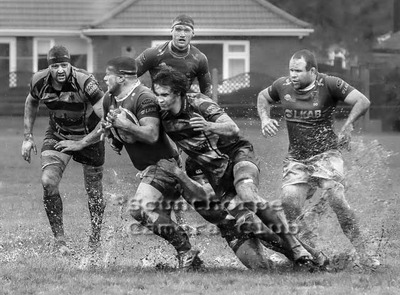 Rugby in the rain