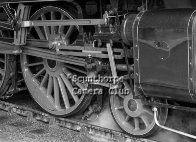 Train steam box and wheels