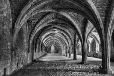 Cellarium at Fountains Abbey