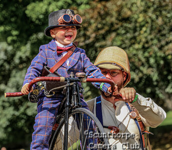 One of the Youngest  participants at the Lincoln Steam Punk Event