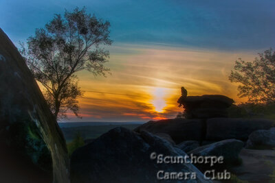 Contemplation at Brimham rocks 